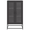 vidaXL Highboard Schwarz 68x39x123 cm Stahl