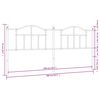 vidaXL Kopfteil Metall Wei&szlig; 200 cm