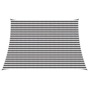 vidaXL Sonnensegel Anthrazit und Wei&szlig; 3 / 4 x 3 m HDPE