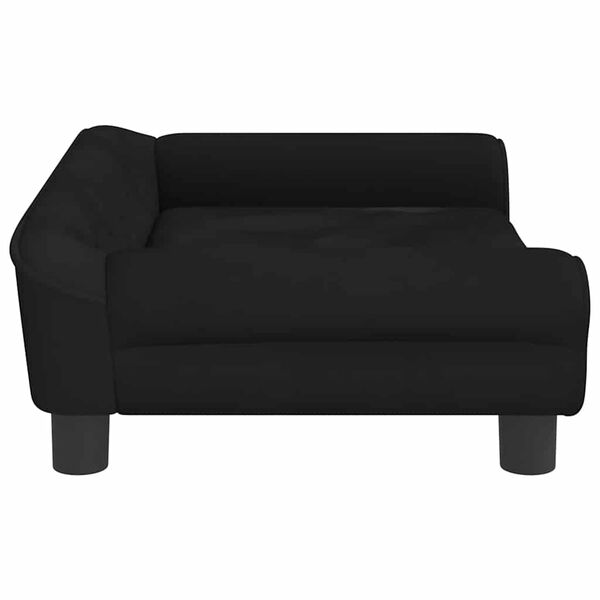 vidaXL Hundebett Schwarz 70x48x22 cm Samt