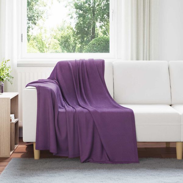 vidaXL Wohndecken 24 pcs Lila 170 x 130 cm Fleece