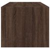 vidaXL Couchtisch mit Glast&uuml;ren Braun Eichen-Optik 102x50x42 cm