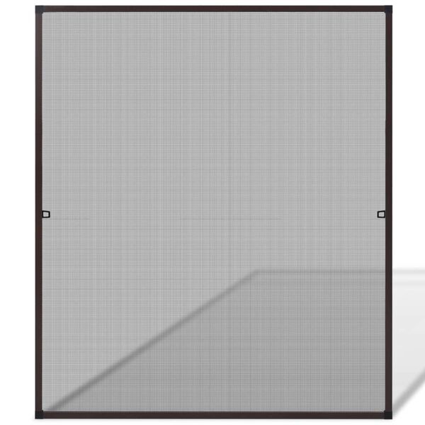 Insektengitter für Fenster 130 x 150 cm braun