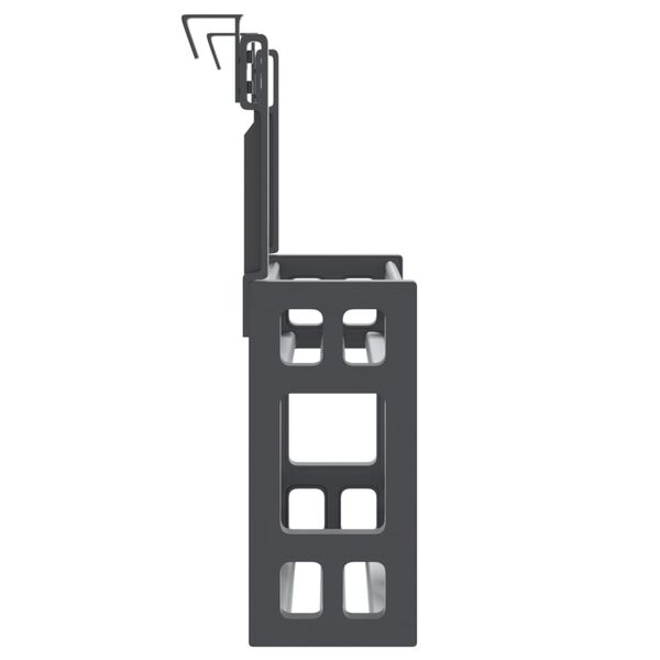 vidaXL Unterschrank-Organizer 34x12x26 cm Aluminium