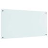 vidaXL K&uuml;chenr&uuml;ckwand Wei&szlig; 100 x 50 cm Geh&auml;rtetes Glas
