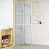 vidaXL Walk-in Duschwand Gold 90 x 195 cm Geh&auml;rtetes Glas