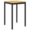 vidaXL Gartenbar-Tisch NAARDEN Wei&szlig; und Schwarz 70 x 68,5 x 105 cm
