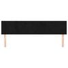 vidaXL Kopfteile Schwarz 200x5x78/88 cm Samt