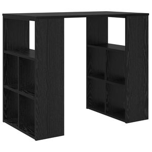 vidaXL Schreibtisch Schwarz Eichen-Optik 90 x 50 x 75 cm Holzwerkstoff