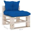 vidaXL 6-tlg. Garten-Lounge-Set aus Paletten mit Kissen Kiefernholz