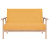 vidaXL Sofa-Set 2-tlg. Stoff Gelb
