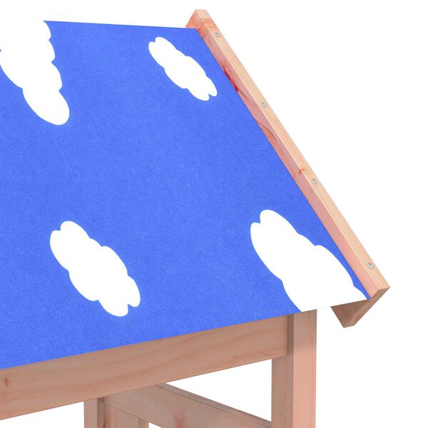 vidaXL Spielturm Braun 52,5 x 46,5 x 208 cm Massives Douglasienholz