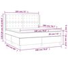vidaXL Boxspringbett mit Matratze Rosa 180x200 cm Samt
