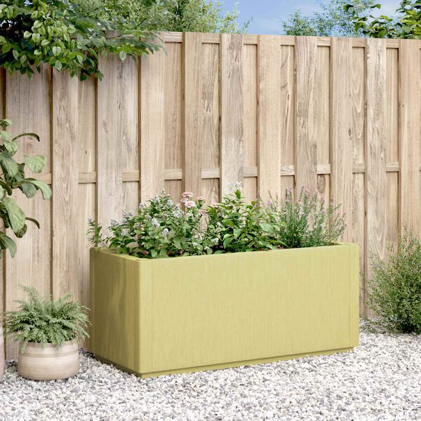 vidaXL Gartenblumenbox Gr&uuml;n 80 x 36 x 35 cm PP