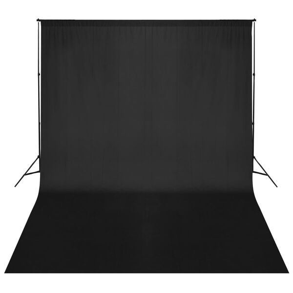 vidaXL Fotohintergrund-System 500 x 300 cm Schwarz