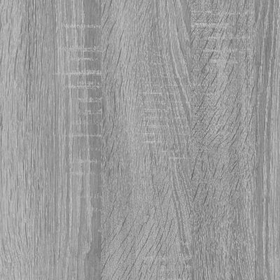 vidaXL Bücherregal Grau Sonoma 60x33x100 cm Holzwerkstoff und Stahl