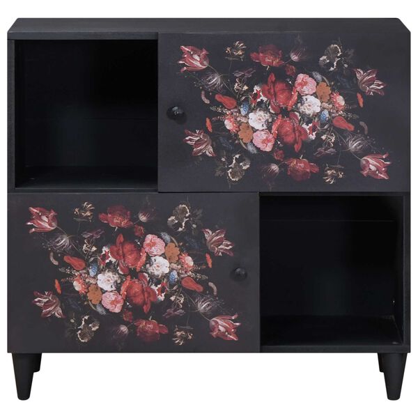 vidaXL Stauraumschränke Mehrfarbig 80 x 33,5 x 75 cm Massivholz Mango