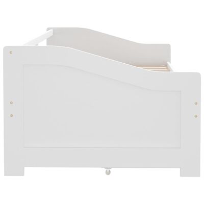vidaXL Tagesbett 3-Sitzer mit Schubladen Weiß Kiefernholz 90x200 cm