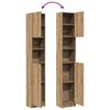 vidaXL Badezimmerschrank Artisan Oak 32x25,5x190 cm Holzwerkstoff
