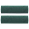 vidaXL 2-Sitzer-Sofa mit Zierkissen Dunkelgrün 140 cm Samt