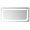 vidaXL LED-Badezimmerspiegel Transparent 80 x 40 cm Geh&auml;rtetes Glas
