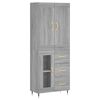 vidaXL Highboard Grau Sonoma 69,5x34x180 cm Holzwerkstoff