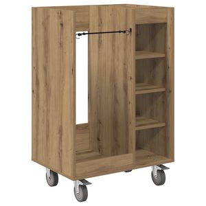 vidaXL Golf Schrank Mit Rad Uni Artisan-Eiche 65 x 45 x 98 cm