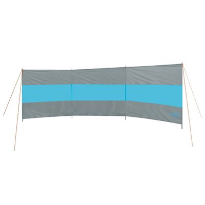 Bo-Camp Windschutz Brendan 500x140 cm Grau und Blau