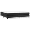 vidaXL Boxspringbett mit Matratze Schwarz 200x200 cm Kunstleder
