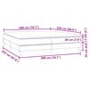 vidaXL Boxspringbett mit Matratze Schwarz 200x220 cm Samt