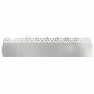 vidaXL Rasenkanten 10 pcs Silber 103 x 0,05 x 22 cm Verzinkter Stahl