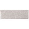 vidaXL Treppenmatten Selbstklebend Sisal-Look 15 Stk. 65x21x4 Platina