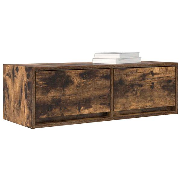 vidaXL TV-Schr&auml;nke 2 Stk. R&auml;uchereiche 80x31x25,5 cm Holzwerkstoff