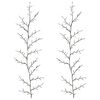 vidaXL LED-Weidenranke Weihnachtsdekoration 2 stk. Schwarz 180 cm