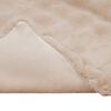 vidaXL Kunstfell Kaninchenfell Decke Beige 220 x 240 cm Polyester