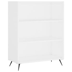 vidaXL B&uuml;cherregal Wei&szlig; 69,5x32,5x90 cm Holzwerkstoff