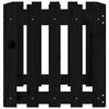 vidaXL Pflanzk&uuml;bel Lattenzaun-Design Schwarz 50x50x50 cm Kiefernholz