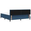 vidaXL Boxspringbett mit Matratze mit Kopfteil Blau 180 x 200 cm Stoff