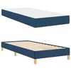 vidaXL Boxspringbett mit Matratze Blau 100 x 200 cm Stoff