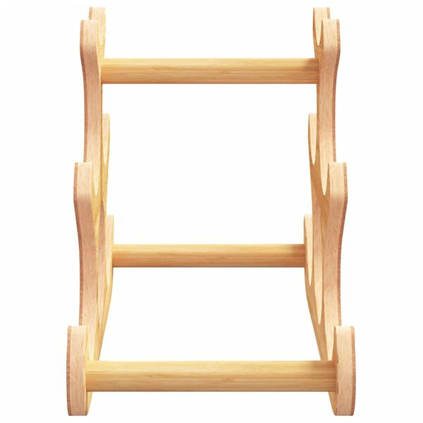 vidaXL Weinregal f&uuml;r 6 Flaschen 35x18x25,5 cm Bambus