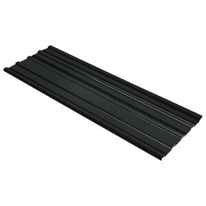 vidaXL Dachpaneel 12 pcs Anthrazit 129 x 45 cm Verzinkter Stahl