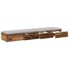 vidaXL Bettschubladen Altholz 160 x 36,5 x 16,5 cm Holzwerkstoff