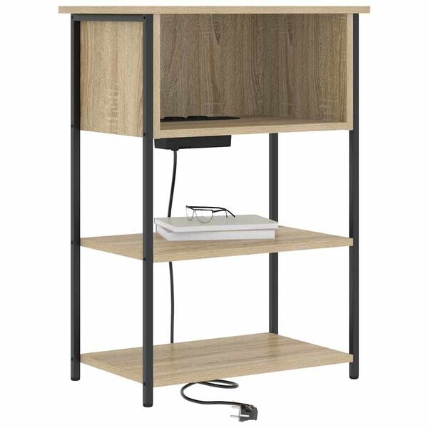 vidaXL Nachttisch Sonoma-Eiche 55 x 31 x 76 cm Holzwerkstoff