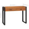 vidaXL Schreibtisch mit 2 Schubladen 100x40x75 cm Teakholz