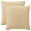 vidaXL Kissen mit Kissen HEERLEN 2 Stk. Beige Polyester