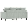 vidaXL 2-Sitzer-Sofa Hellgrau 140 cm Samt