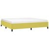 vidaXL Bettgestell ohne Matratze Gr&uuml;n 200x200 cm Stoff