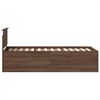vidaXL Bettrahmen Braun Eichen-Optik 90 x 190 cm Holzwerkstoff