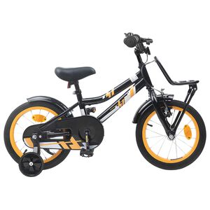 vidaXL Kinderfahrrad 12 Zoll f&uuml;r 2-4 Jahre alt Orange Schwarz