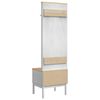 vidaXL Flurschrank FLORO Wei&szlig; 50 x 40 x 158 cm Massivholz Kiefer